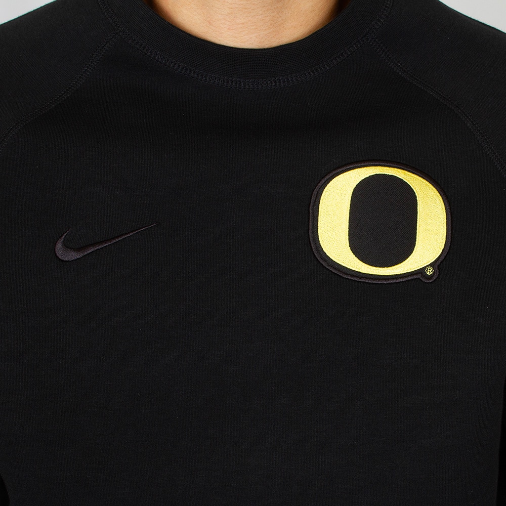 Classic Oregon O, Nike, Black, Pullover, Men, Tech, Windrunner, Fleece, Sweatshirt, 984773